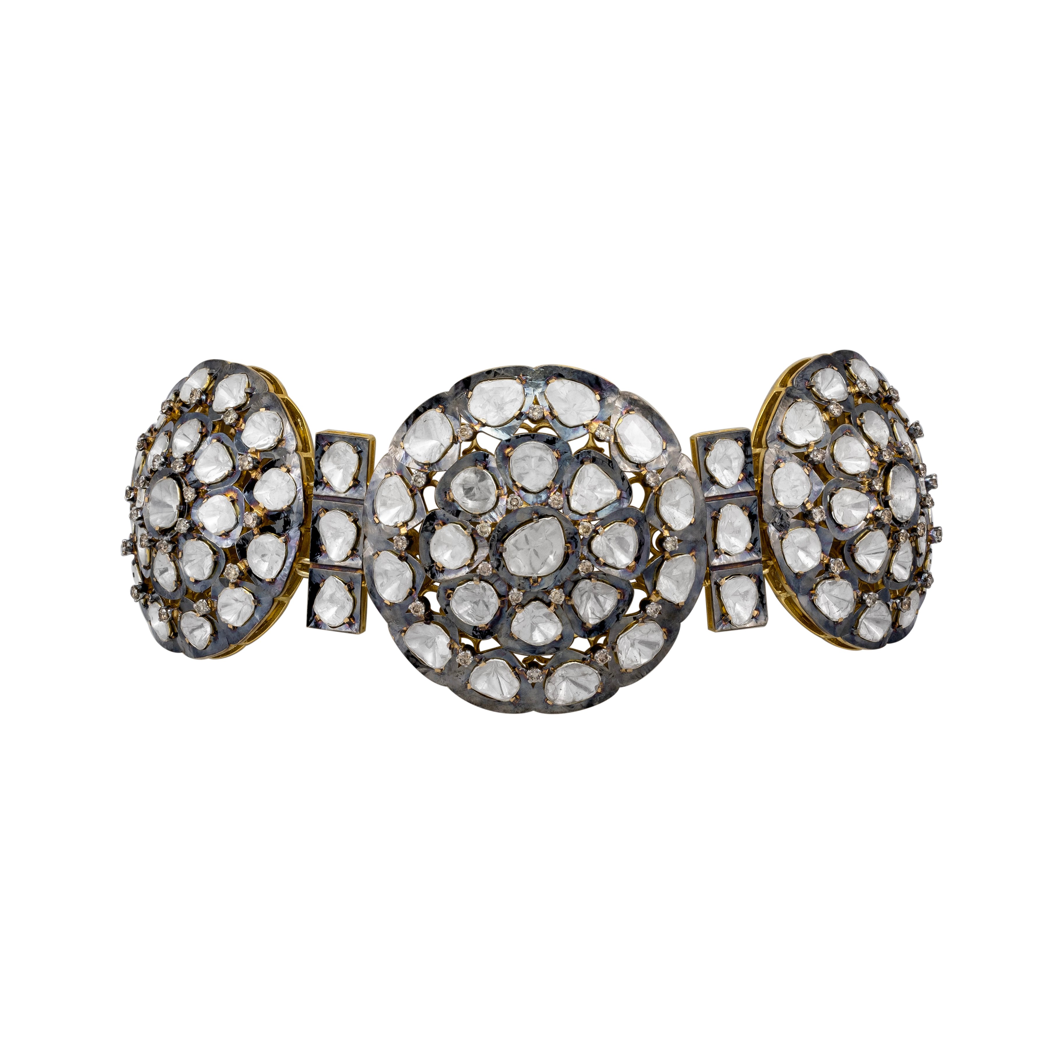 Radial Tri-Circular Polki Choker